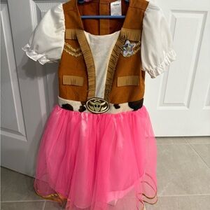Cowgirl Costume with Pink Tutu